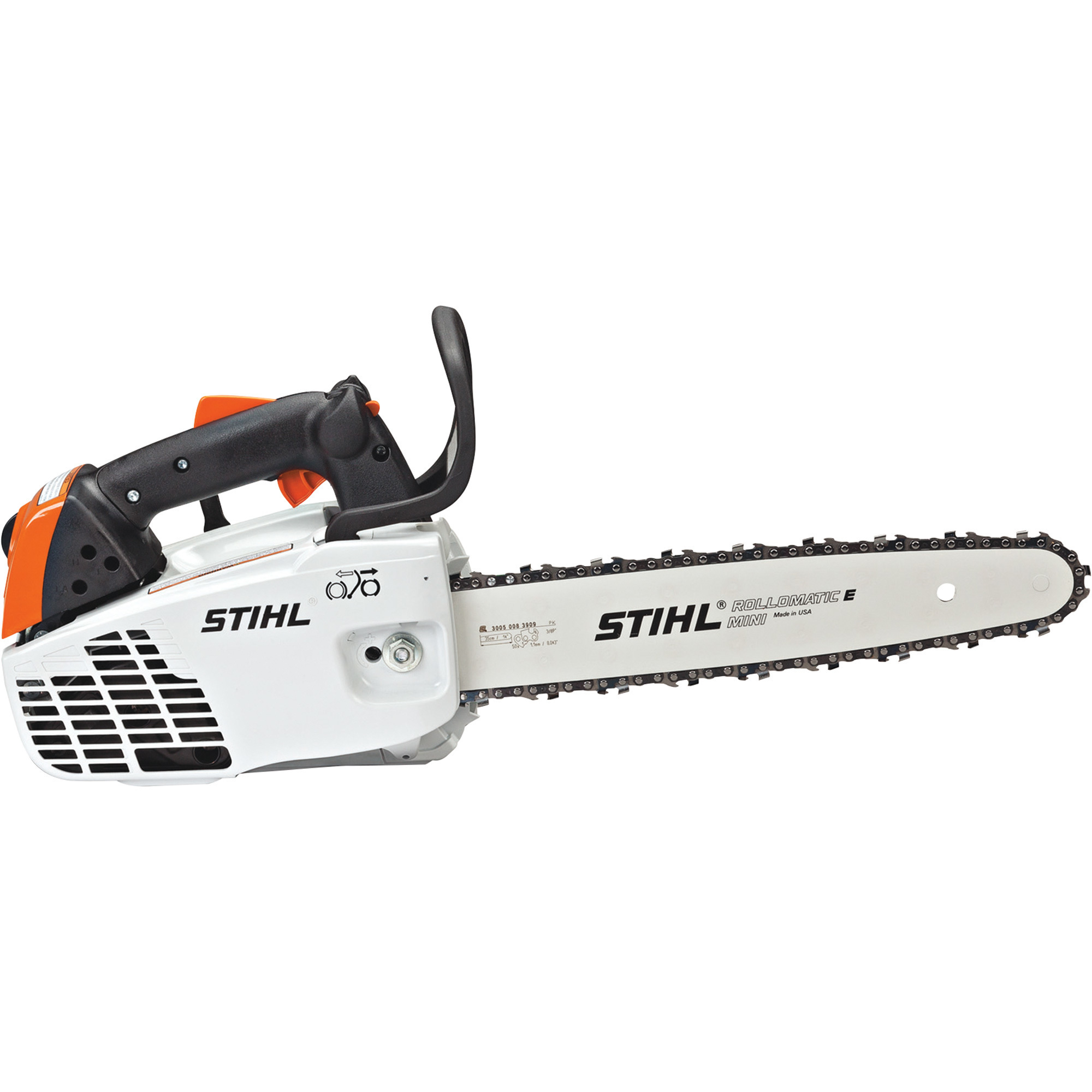 Stihl Gas Chainsaw, 12in. Bar, 30.1cc Engine, 3/8PM3 Chain Pitch, Model# MS 193T 12